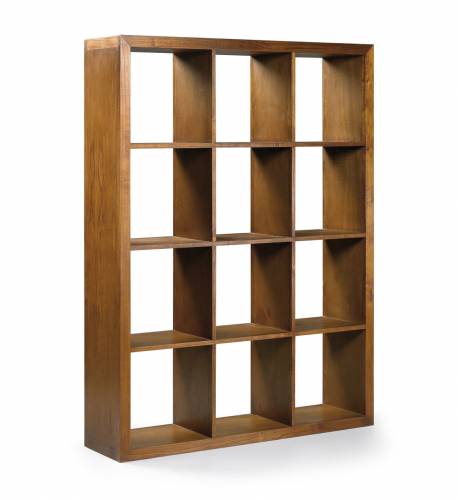 Biblioteca din lemn si furnir - Star Combi Nuc - l135xA35xH180 cm