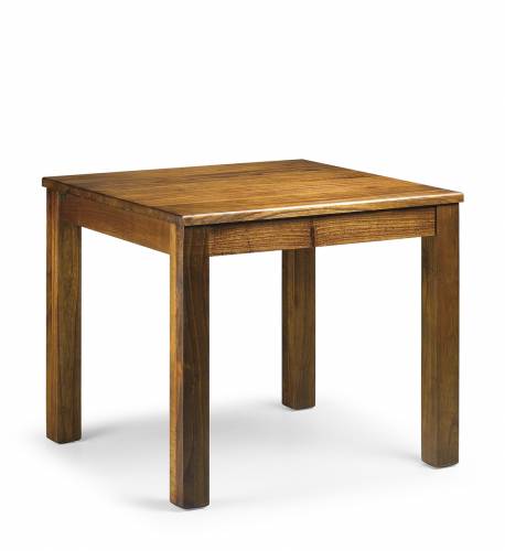 Masa din lemn si furnir - Star Square Nuc - L90xl90xH78 cm