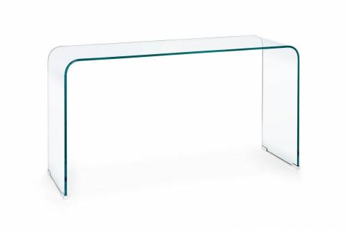 Consola din sticla - Iride I Transparent - l125xA40xH70 cm