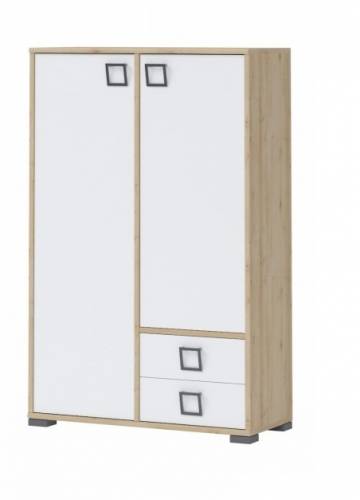 Cabinet din pal cu 2 sertare si 2 usi - pentru copii - Kiki K22 Large Fag - l86xA37xH134 cm