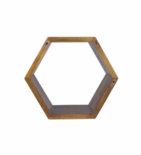 Raft modular din lemn - Artic Hexagonal Nuc - l40xA25xH40 cm